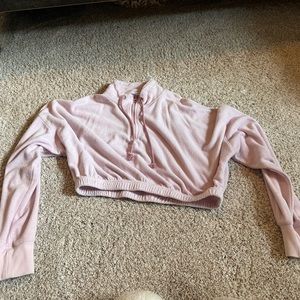 Pacsun 3/4 zip crop sweater